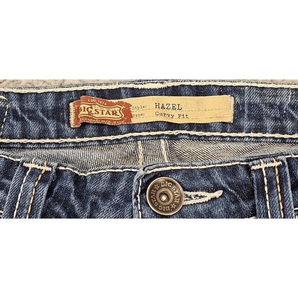 Big Star Womens Jeans Hazel Bootcut Curvy Fit Low Rise Y2K Cowgirl Boho 28 x 29 - Picture 3 of 16